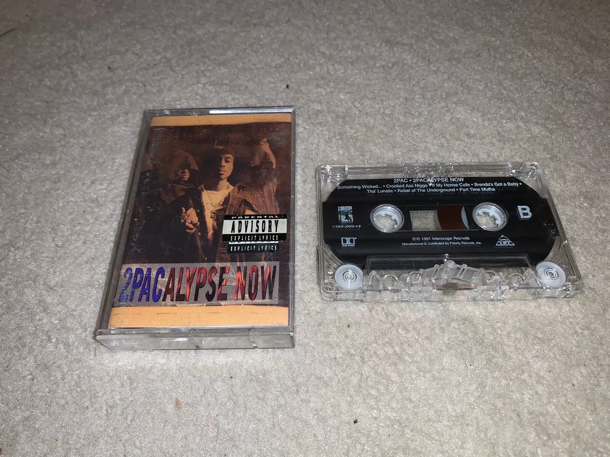 2Pac Tupac - 2Pacalypse Now - 1991 - 90s West Coast Rap hip hop cassette Tested