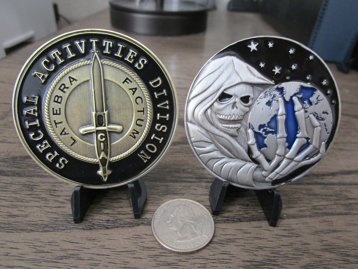 3 CIA Challenge Coins GRS Global Response Staff SAD Special 3 CIA Challenge Coins GRS Global Response Staff SAD Special