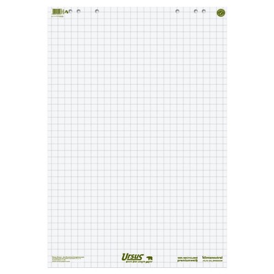 2x Flipchartpapier kariert 20 Blatt 80g/m² 6-fach Lochung holzfrei Ursus Green