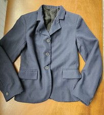 Youth Equestrian Riding Show Coat Jacket Hunter Jumper 12 blue