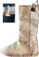 Faux Suede Winter BOOT Style 19" Xmas Eve Stocking Santa Claus Saint Nicholas
