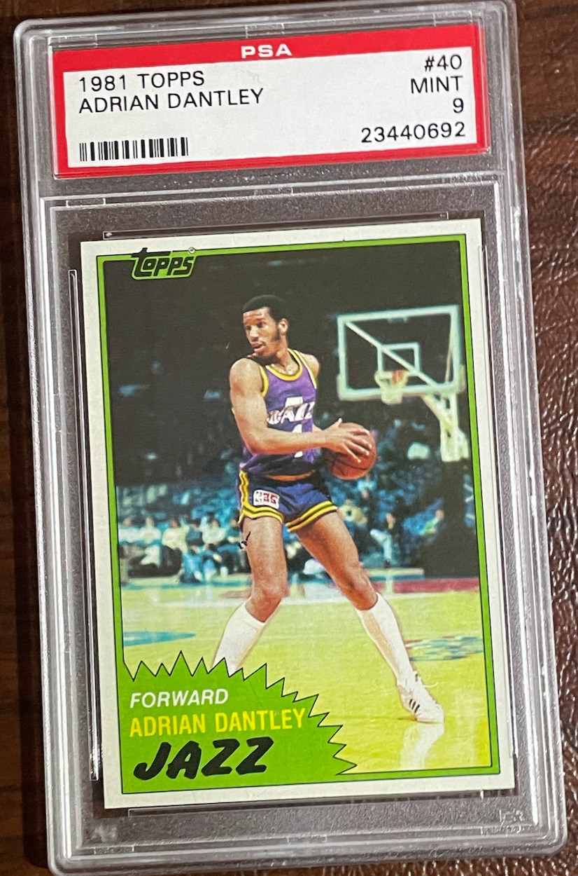 1981 Topps #40 Adrian Dantley Jazz Hof Psa 9