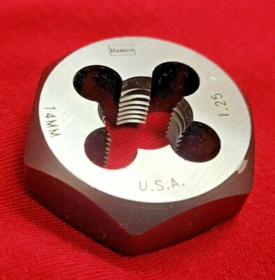 M14 X 1.25 Metric 1.4''Hex Die Irwin Hanson 6949 ZR 14MM CS Rethread USA RH 