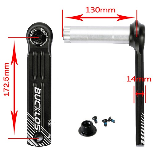 BUCKLOS Road Bike Crankset BB 170, 172.5, 175mm Hollowtech Crank Bottom Bracket - Picture 7 of 8