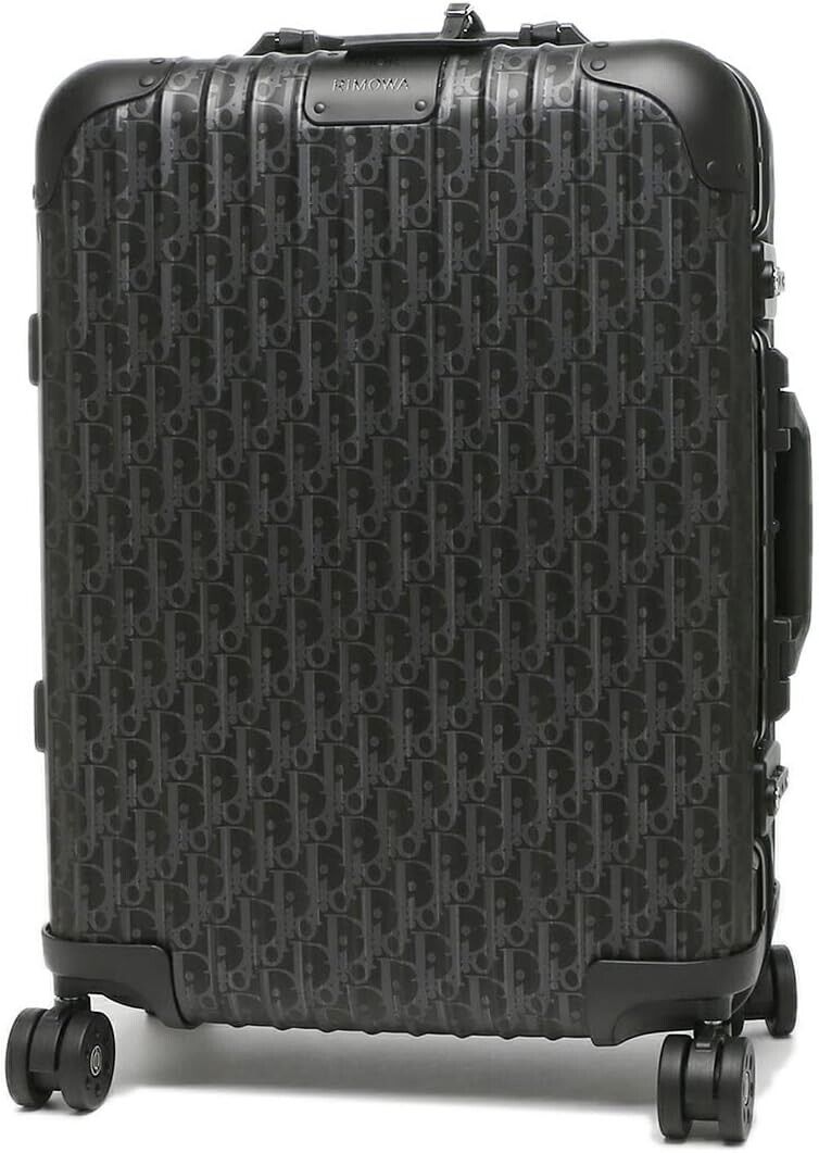 New) DIOR AND RIMOWA Carry-On Luggage -Black Dior Oblique New) DIOR AND RIMOWA Carry-On Luggage -Black Dior Oblique