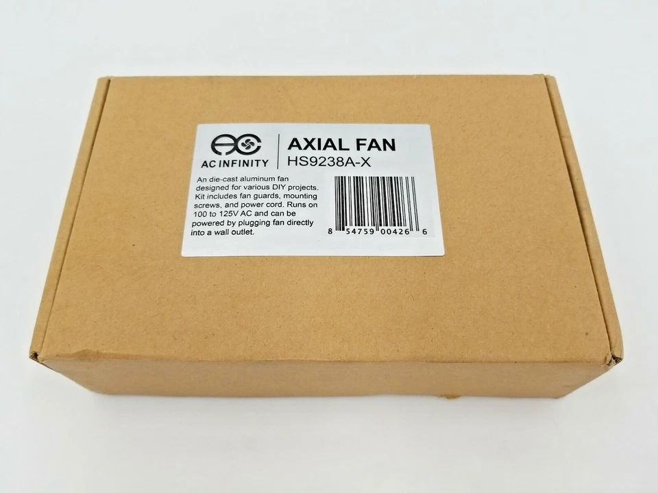 AC Infinity AXIAL 9238, Muffin Fan, 120V AC 92mm x 38mm High Speed, for DIY Cool - Image 2 of 3