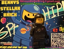 LEGO Classic Spaceman Benny Variant Black W/ Cracked Helmet & Air Tank