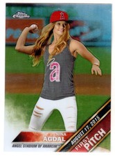2016 TOPPS CHROME #FPC-15 NINA AGDAL FIRST PITCH