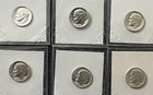 New ListingLot Of 6 - 1964 Silver Roosevelt Dimes - 90% Silver - Uncirculated