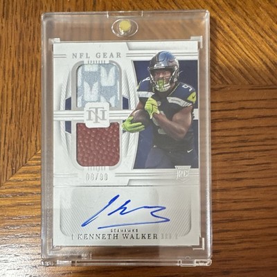 Panini 2022 Natl Treasures Kenneth Walker III Seahawks RC Auto 8/99