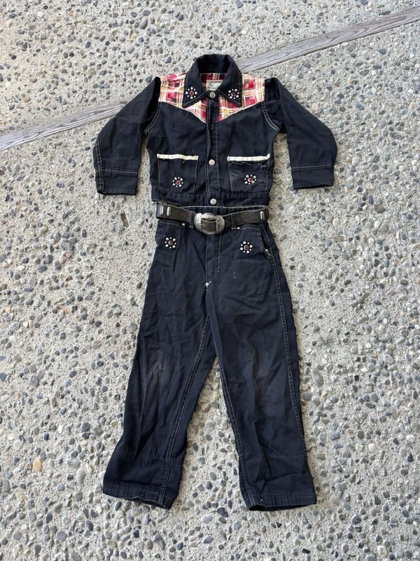 LIL' HOMBRE LITTLE COWBOY DUDE RANCH WESTERN WEAR Jacket And Pants And Belt