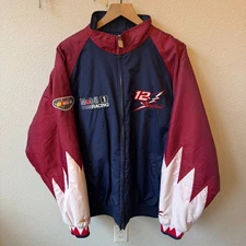 Jeremy Mayfield 12 NASCAR Chase Authentics Jacket XL Red White Blue Zip READ