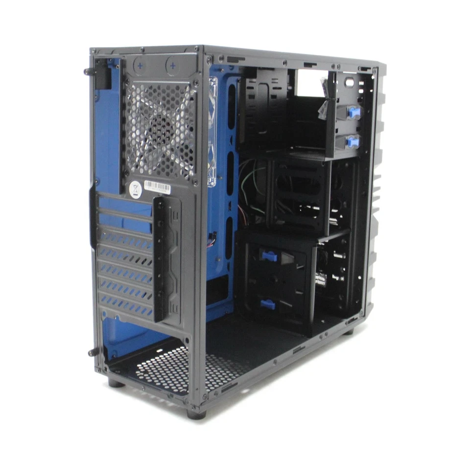 Sharkoon VG4-W Blau ATX PC Gehäuse MidTower USB 3.0 Seitenfenster #307311 - Bild 4 von 4
