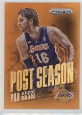 2013-14 Panini Prizm Post Season Orange Prizm 21/60 Pau Gasol #3 HOF 6wp