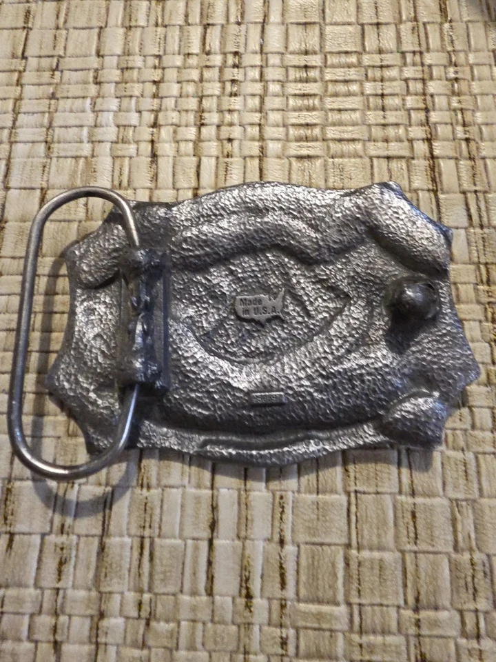 1996 NRA National Rifle Association of America NRA 125 Years Belt Buckle Flag - Image 2 of 2