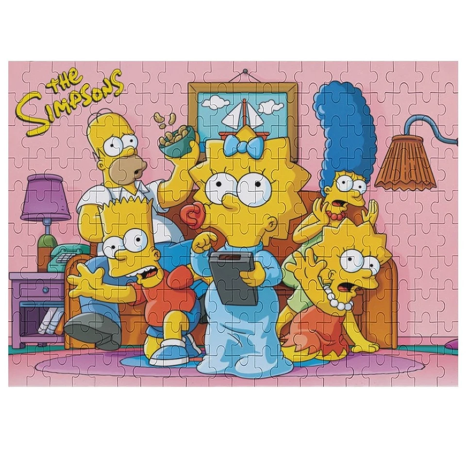 The Simpsons Jigsaw Puzzle 35/70/120/200/300/500/1000 Piece Gift for Boys Girls - Image 3 of 4