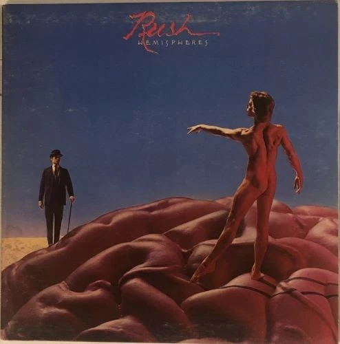 Rush - Hemispheres (LP, Red, 1978 Anthem, Canada, SANR-1-1015, Gatefold, EX)