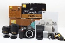 [Almost Unused w/Box] Nikon D5300 24.2MP Camera 18-55mm 55-200mm Lens From JAPAN
