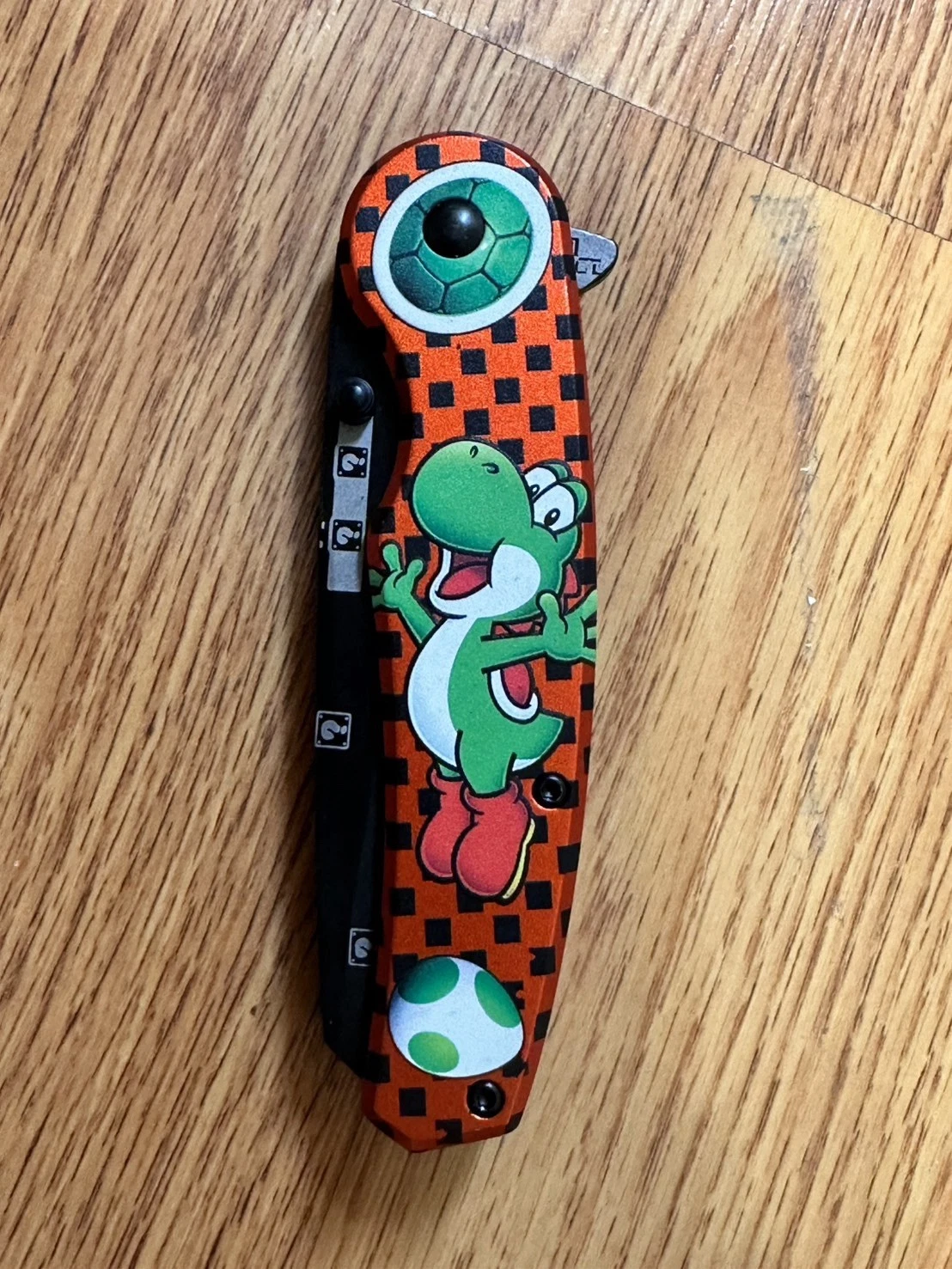 Yoshi Nintendo Mario Spring Assisted Open Pocket Knife9”