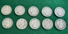 Lot of 10 Barber Half Dollars 90% Silver Various Mints