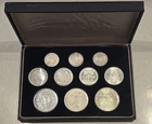 The United State Of America 10 Silver Eagle Coin Collection