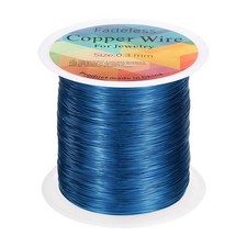 wire 328ft 28 Gauge Copper Craft Wrapping Wire, Blue