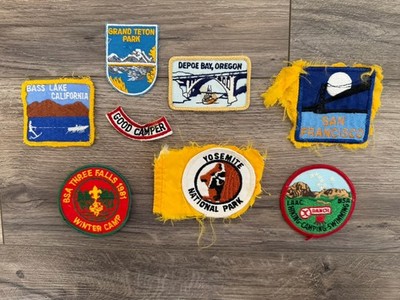 8 VTG 70s 80s Embroidered Patch Lot