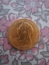 1899 Victoria Half Sovereign Gold Coin .916 3.99g 22ct