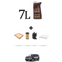 Hoffcar Wartungsset 3 Filter Und 7L ÖL FüR Land Rover Discovery Sport 2.0 D 17