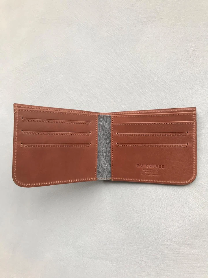 Quiksilver GENUINE RFID LEATHER WALLET Mens Wallet New EQYAA03528 Tan Rrp $69.99 - Image 2 of 4