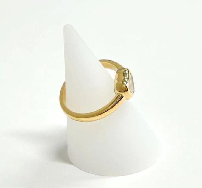 Auténtico Anillo Corazón Chopard Happy Diamond Oro Amarillo 18k - EE. UU. 4,75 Foto 3 de 4