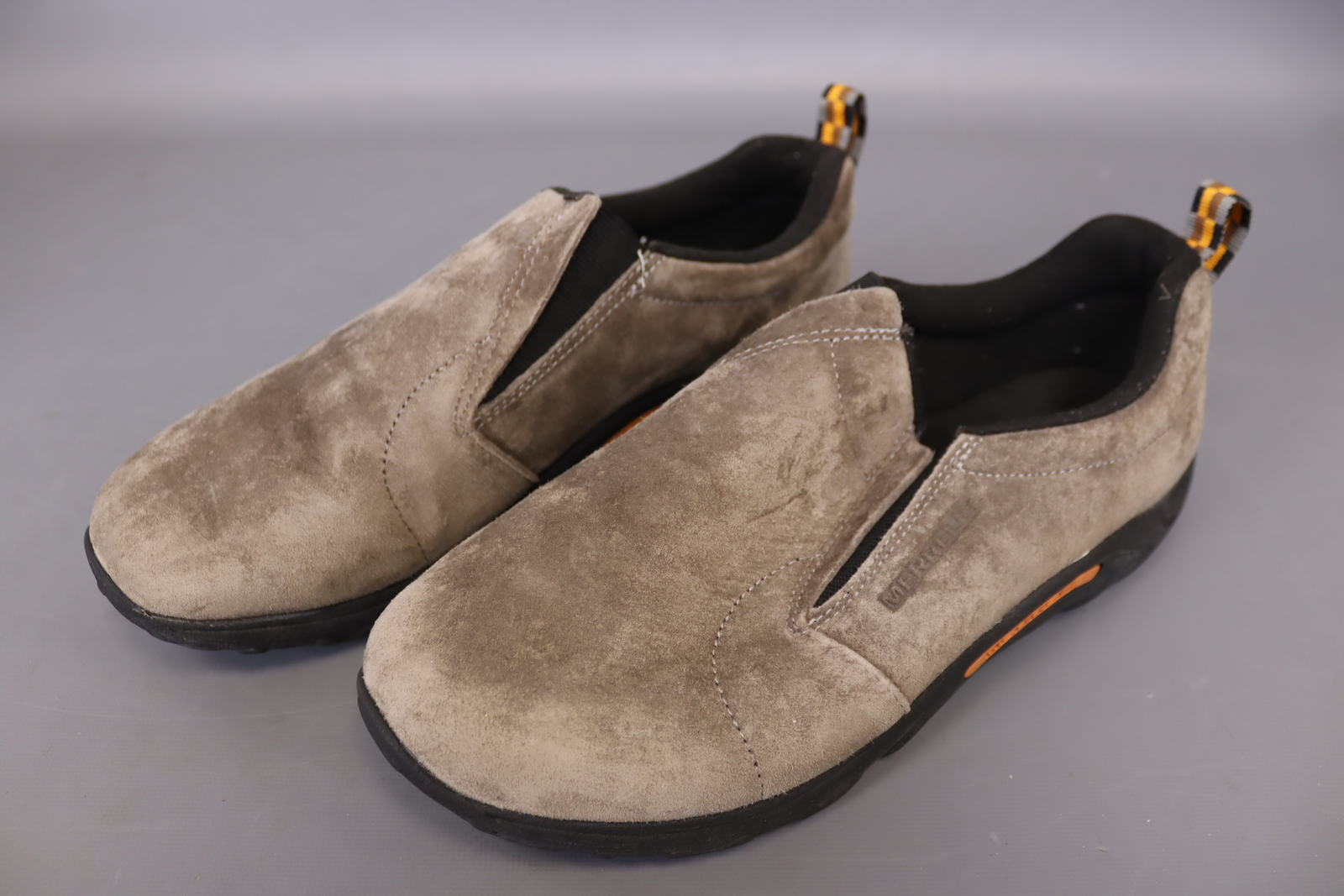 Scarpa slip on Merrell uomo in pelle giungla colore marrone (larga Gunsmoke) taglia 6