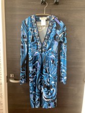 Sale [EMILIO PUCCI] Long sleeve dress blue