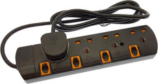 SS54B 5M 4 Way Gang Switched Surge Protected Extension Lead with Led Indicators,