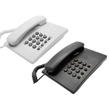 Corded Telephone Basic Desk Wall Mountable Analog Landline Phone for Home