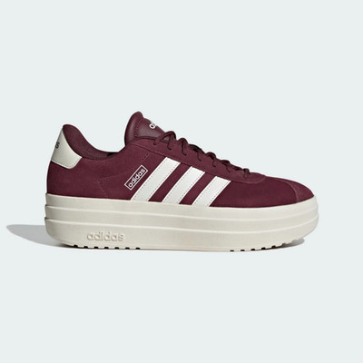 adidas Women's Maroon VL Court Bold Casual Shoe Sneakers IH0366 New in Box