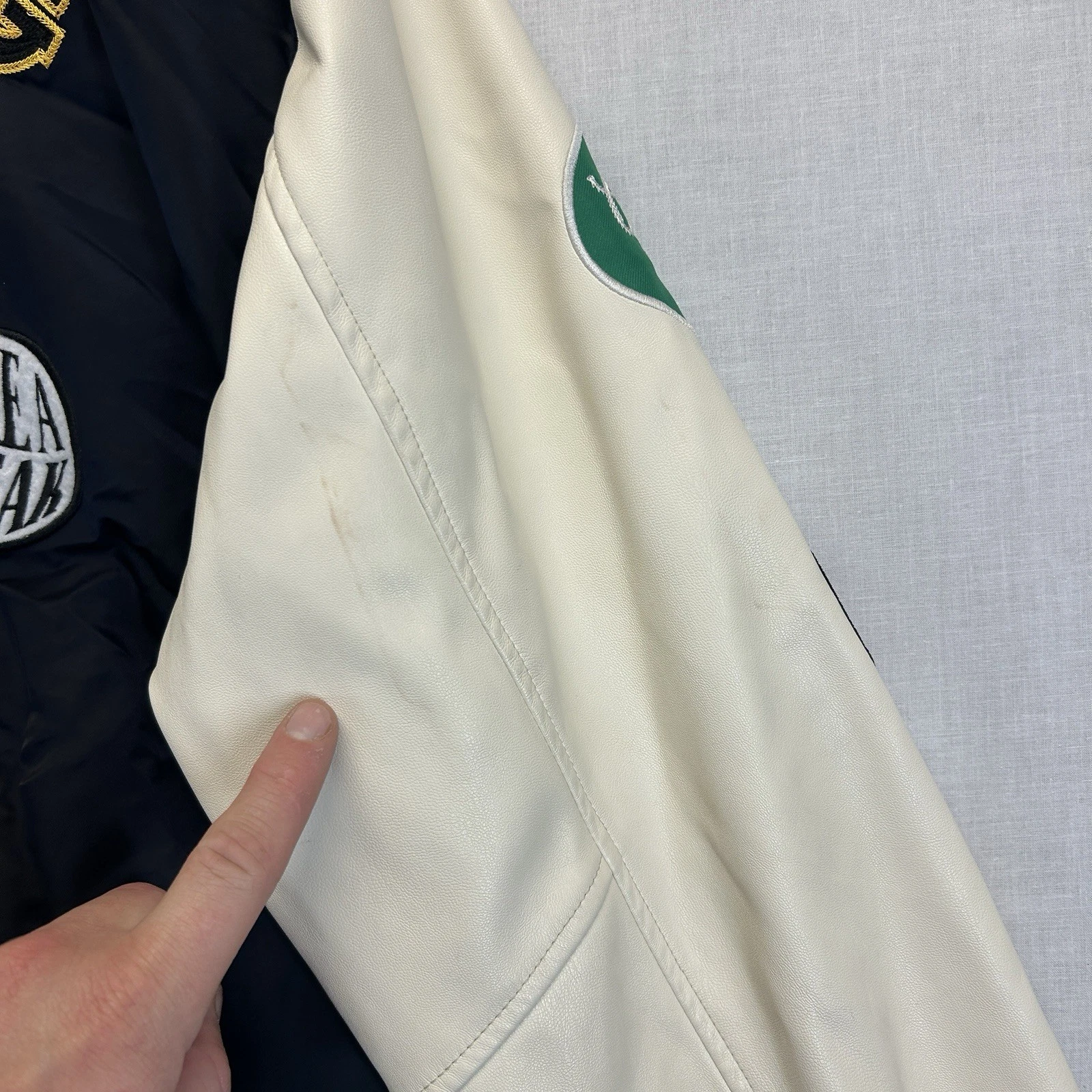 First Row Varsity Jacket Mens XXL You're Doing Great Graphic Letterman Bomber - product detail image 14