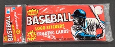 1982 Fleer Baseball Rack Pack with 3 wax packs. Ripken Jr Rookie Year. Same Case