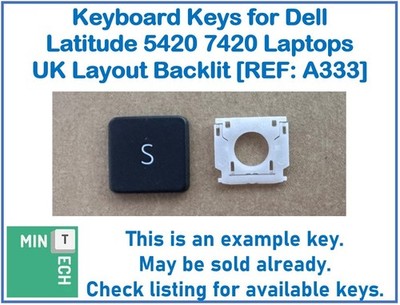 Tastatur Ersatz Tasten für Dell Latitude 5420 7420 Laptops UK Layout Hintergrundbeleuchtung