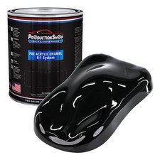 Productionshop 1 Gallon High Gloss Super Jet Black Acrylic Enamel Auto Paint Productionshop 1 Gallon High Gloss Super Jet Black Acrylic Enamel Auto Paint