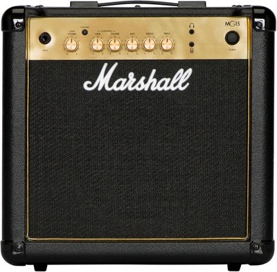 Marshall MG15G Gitarren Combo Verstärker, 15W Übungsverstärker für E-Gitarre,
