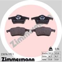 Zimmermann BremsbeläGe Bremsbelegsatz Hinten FüR Volvo V70 II S60 I