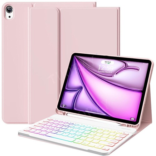 Backlit Keyboard Case Mouse For iPad 5/6/7/8/9/10th Generation Air 4 5 6 Pro 11 - Picture 7 of 48