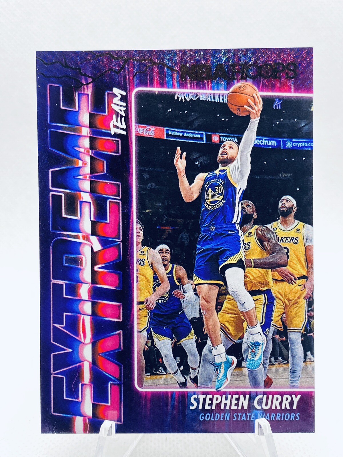 2023-24 NBA Hoops STEPHEN CURRY Extreme Team Holo Foil Insert #8 Warriors