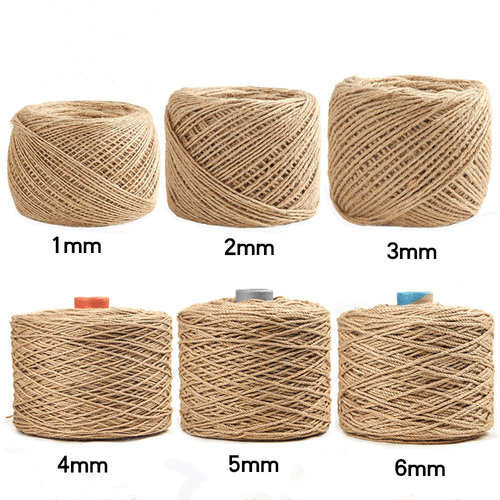 Dia:1mm -14mm Hand Woven Rope Roug Hemp Cable Decorative Natural Jute Twine Tied - Picture 2 of 6