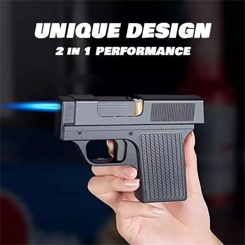 Unique Butane Cigarette LIGHTER & CASE Adjustable Jet Torch Flame Pistol Gun HOT - Picture 3 of 13
