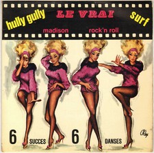 FRED ADISON / G. GARDEL "LES VOISINS" HULLY GULLY TWIST 60'S EP CLUB 508 PIN UP!