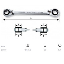 Chiave Combinata KRAFTWERK 13 Mm - Utensile Manuale Per Serraggio Di Dadi E Bulloni - Foto 2