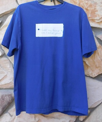 VTG 2000s Y2k LOST MY PHONE NUMBER CAN I HAVE YOURS Pick Up Line GAG Shirt