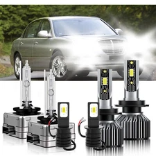 LED HID Headlight High Low Beam+Fog Light Bulbs Kit For Kia Amanti 2007-2007